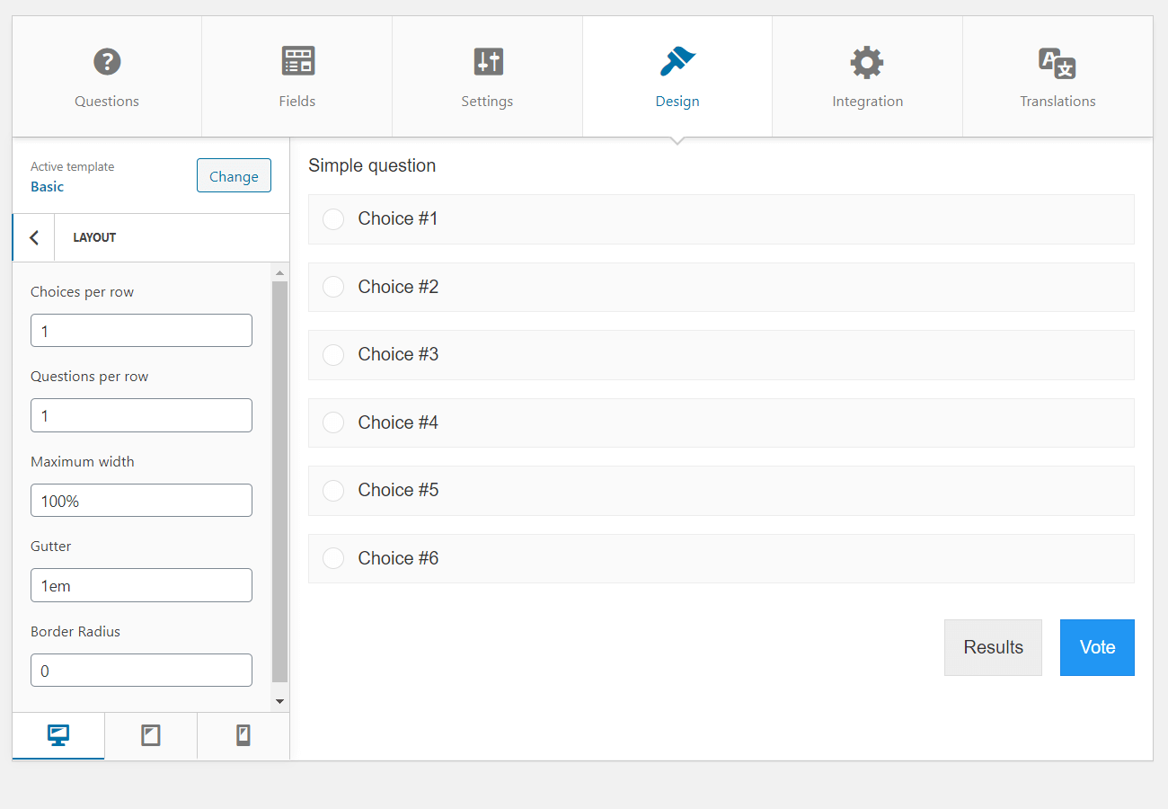 Design layout